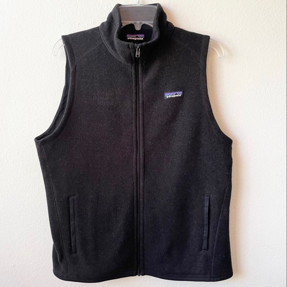 PATAGONIA Better Sweater vest women’s zip up sleeveless mock neck black L - Picture 5 of 9